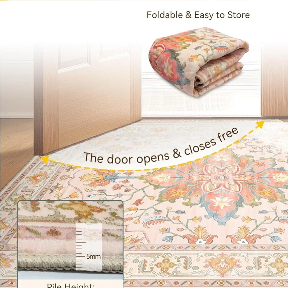 New- BOHO Area Rugs 2'x3' Kitchen Rugs Entry Rug Small Rug
